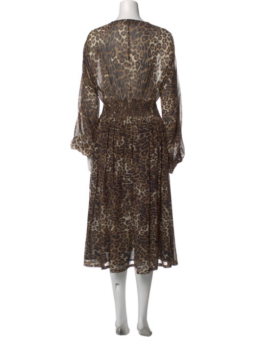 Nili Lotan Silk Midi Length Dress