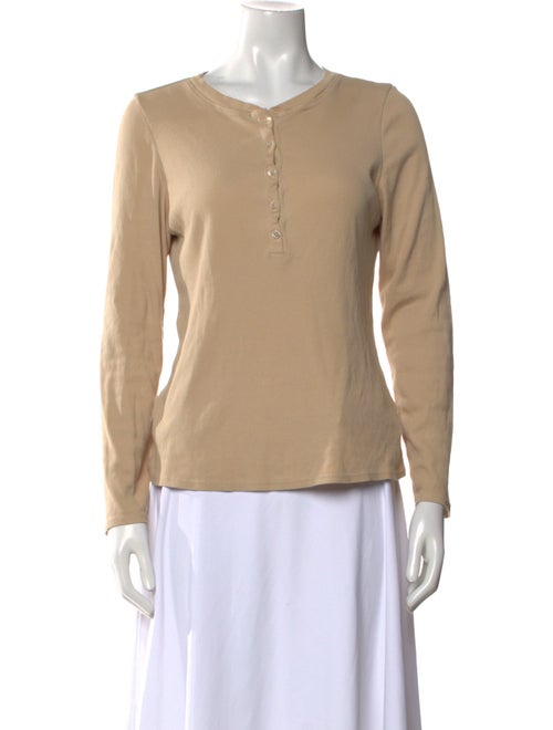 Nili Lotan Crew Neck Long Sleeve Top