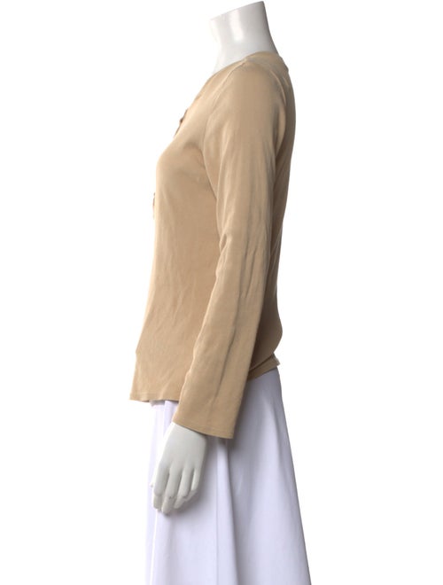 Nili Lotan Crew Neck Long Sleeve Top