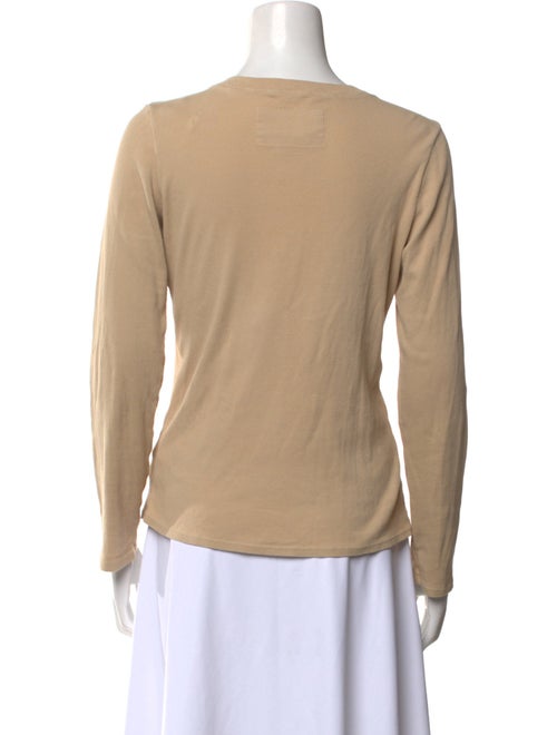 Nili Lotan Crew Neck Long Sleeve Top