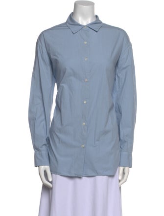 Nili Lotan Long Sleeve Button-Up Top