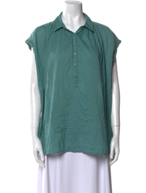 Nili Lotan Short Sleeve Button-Up Top