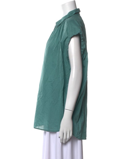 Nili Lotan Short Sleeve Button-Up Top