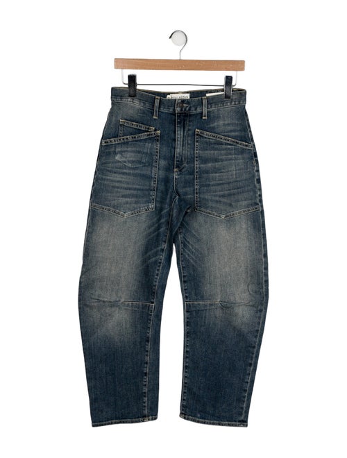 Nili Lotan Mid-Rise Straight Leg Jeans