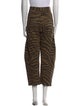 Nili Lotan Animal Print Wide Leg Pants