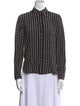 Nili Lotan Silk Striped Button-Up Top