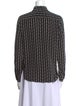 Nili Lotan Silk Striped Button-Up Top