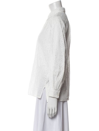 Nili Lotan Long Sleeve Button-Up Top