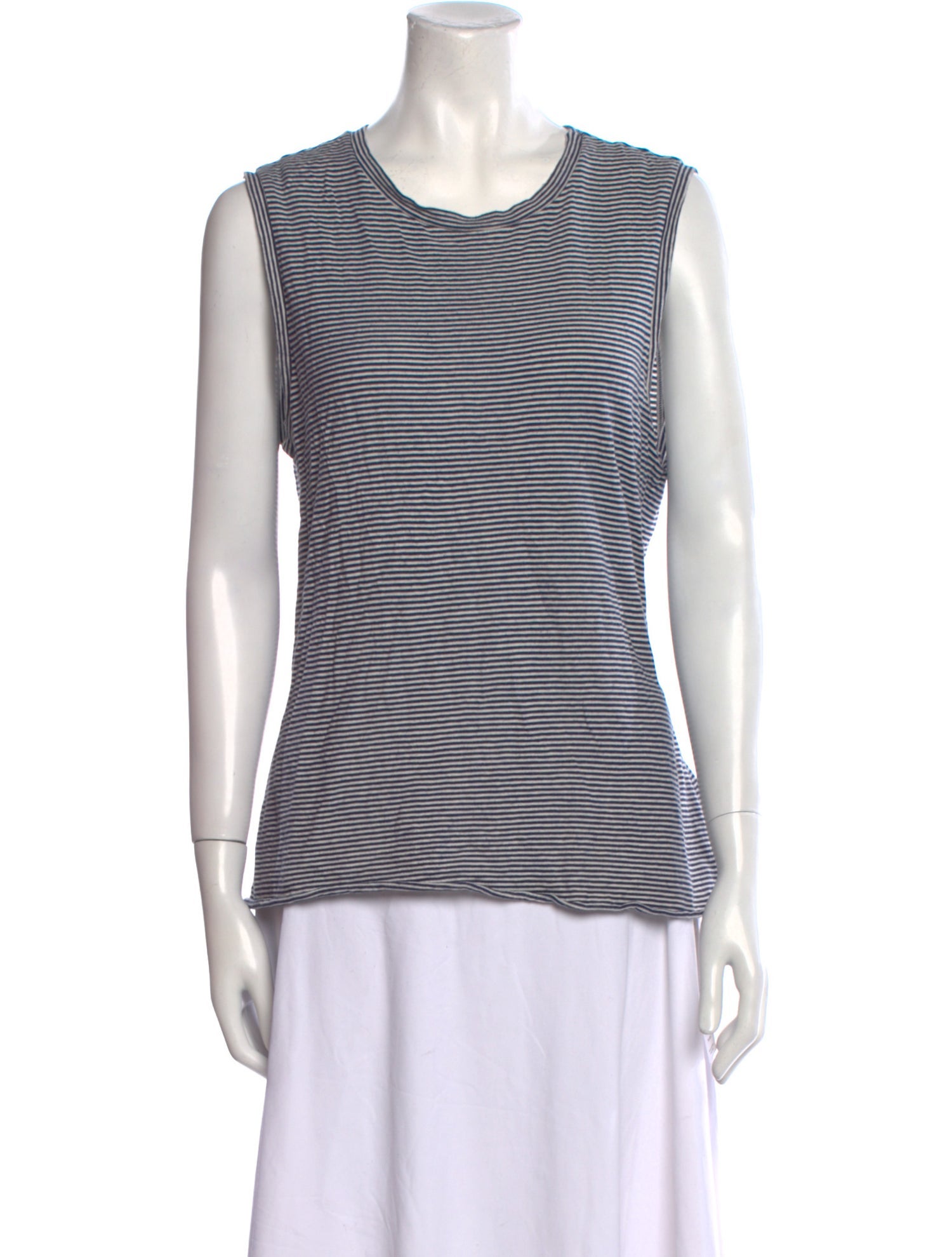 Nili Lotan Striped Crew Neck Top