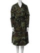 Nili Lotan Camouflage Print Trench Coat