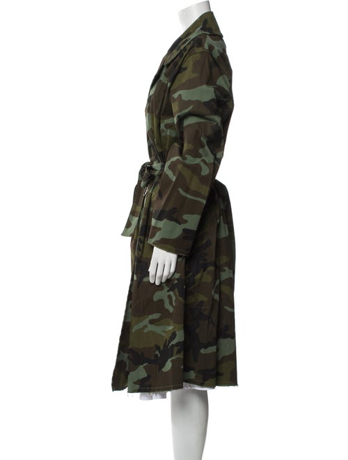 Nili Lotan Camouflage Print Trench Coat
