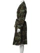 Nili Lotan Camouflage Print Trench Coat