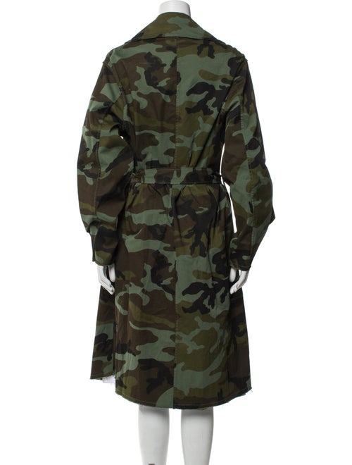 Nili Lotan Camouflage Print Trench Coat