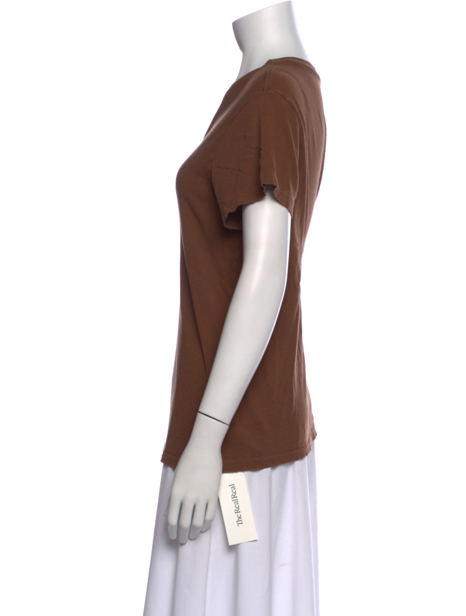 Nili Lotan Scoop Neck Short Sleeve T-Shirt