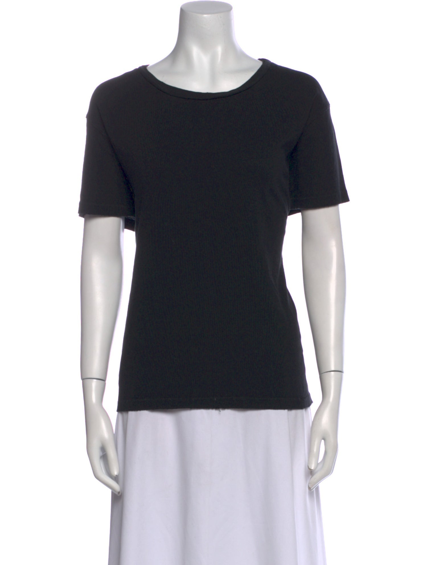 Nili Lotan Scoop Neck Short Sleeve T-Shirt