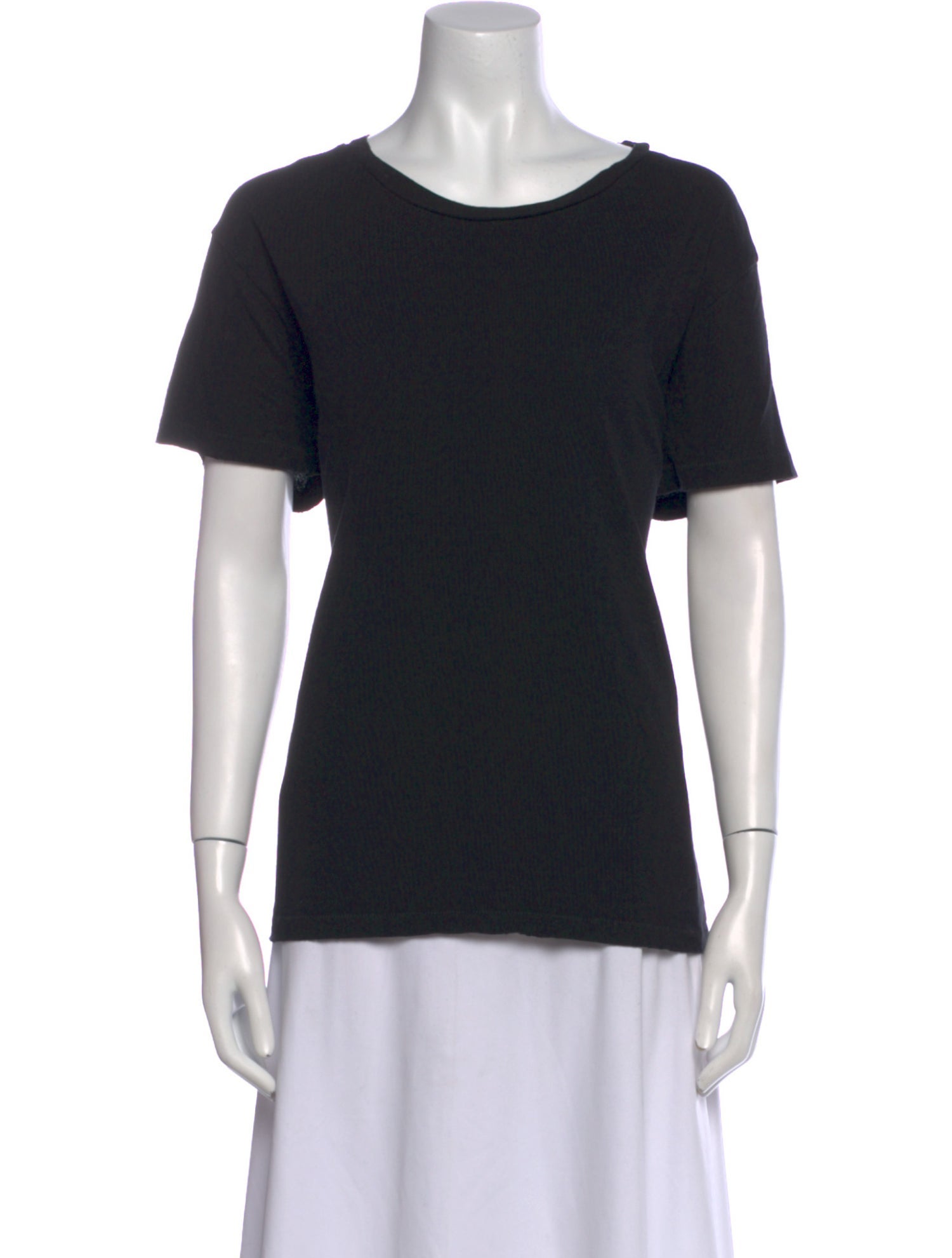 Nili Lotan Scoop Neck Short Sleeve T-Shirt