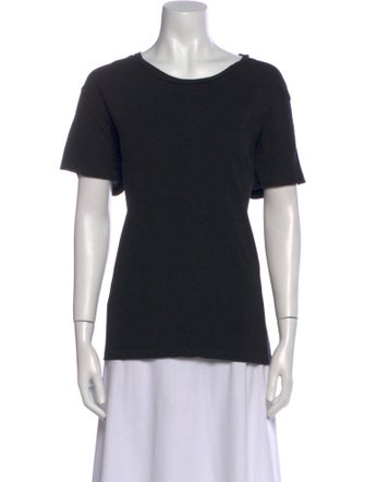 Nili Lotan Scoop Neck Short Sleeve T-Shirt