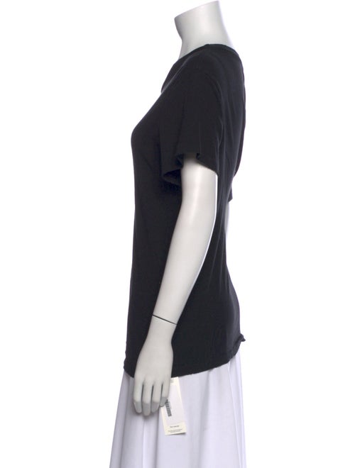 Nili Lotan Scoop Neck Short Sleeve T-Shirt