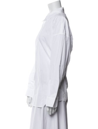 Nili Lotan Long Sleeve Button-Up Top