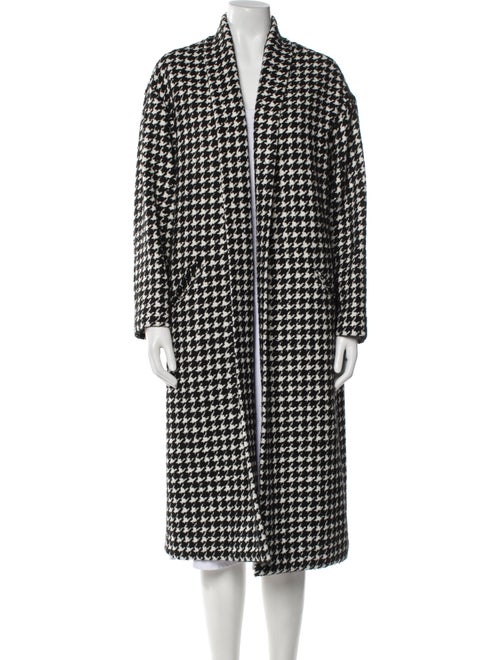 Nili Lotan Houndstooth Print Coat