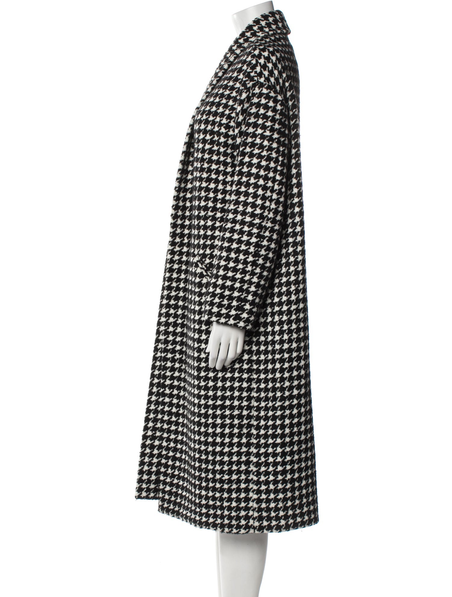 Nili Lotan Houndstooth Print Coat