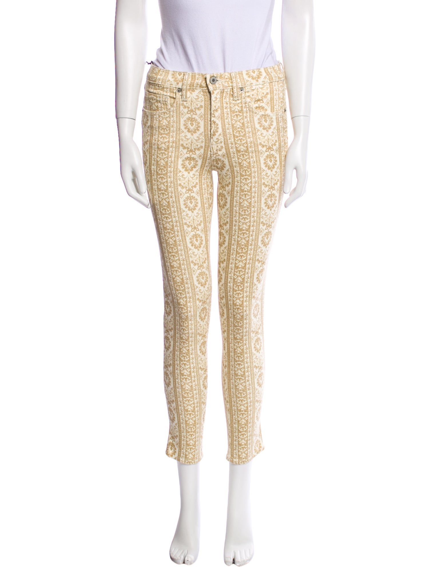 Nili Lotan Floral Print Skinny Leg Pants w/ Tags