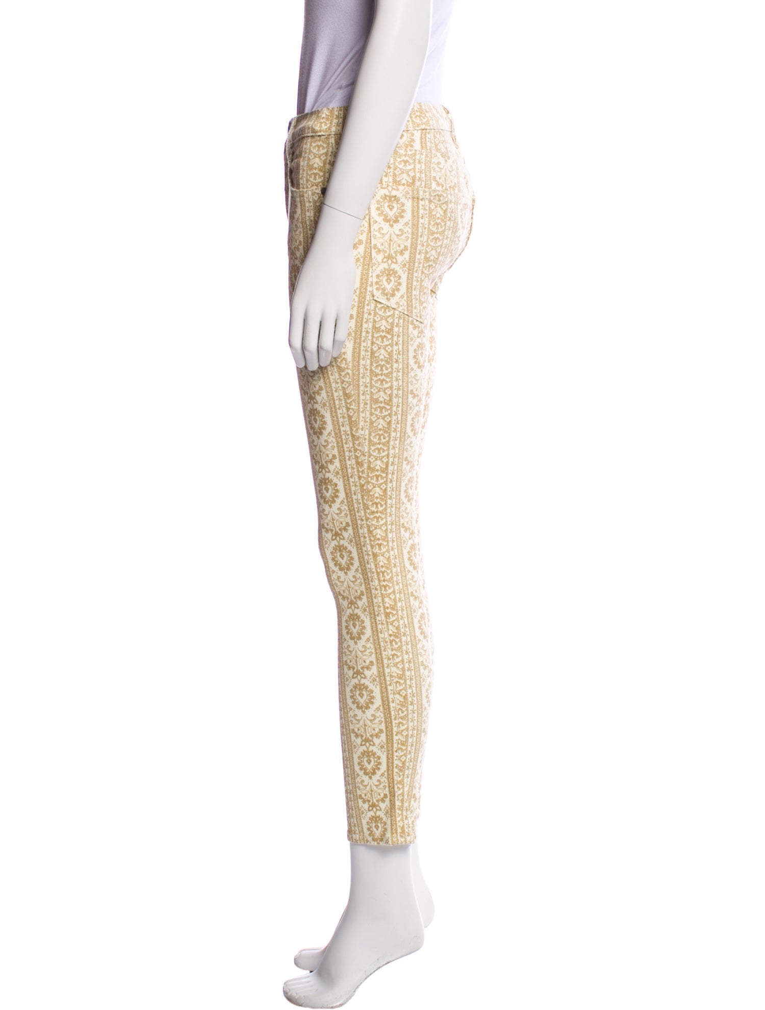 Nili Lotan Floral Print Skinny Leg Pants w/ Tags