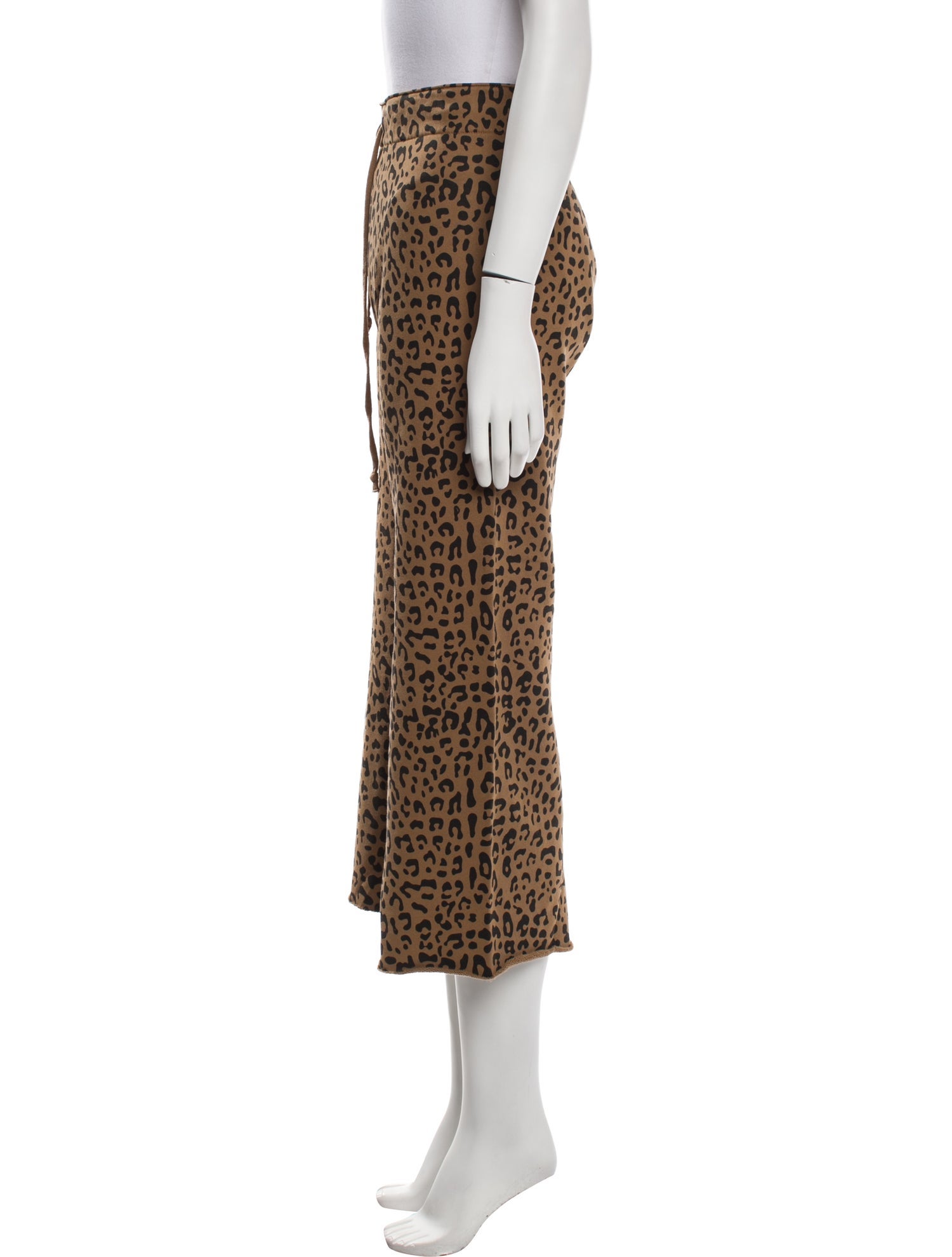 Nili Lotan Animal Print Wide Leg Pants