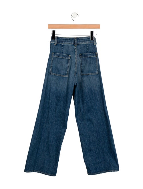 Nili Lotan Mid-Rise Wide Leg Jeans