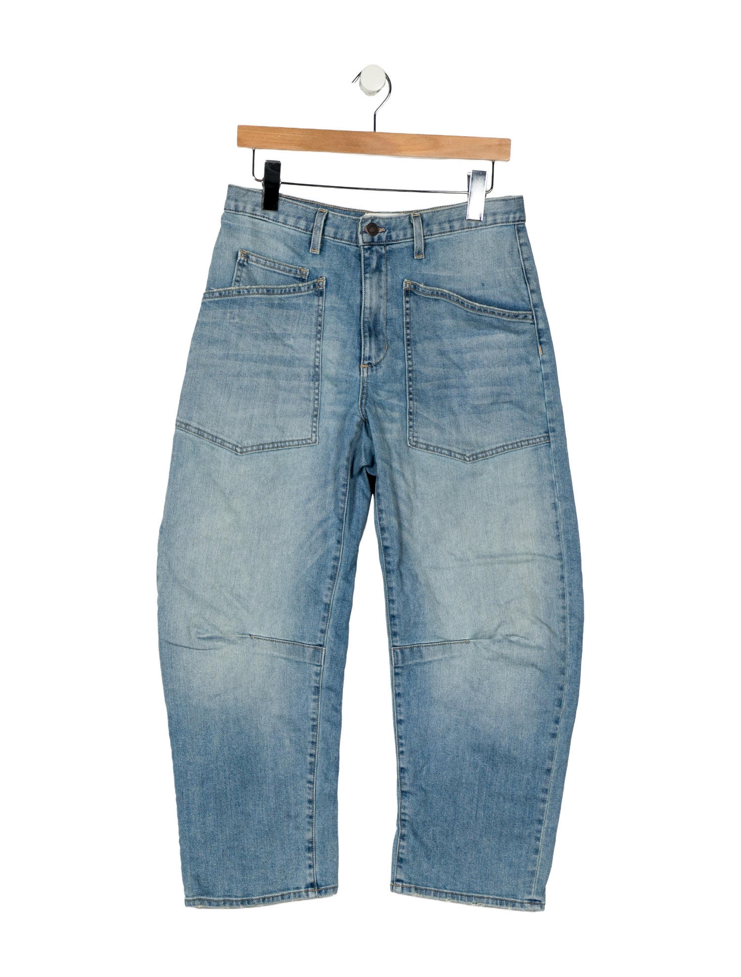 Nili Lotan Mid-Rise Straight Leg Jeans