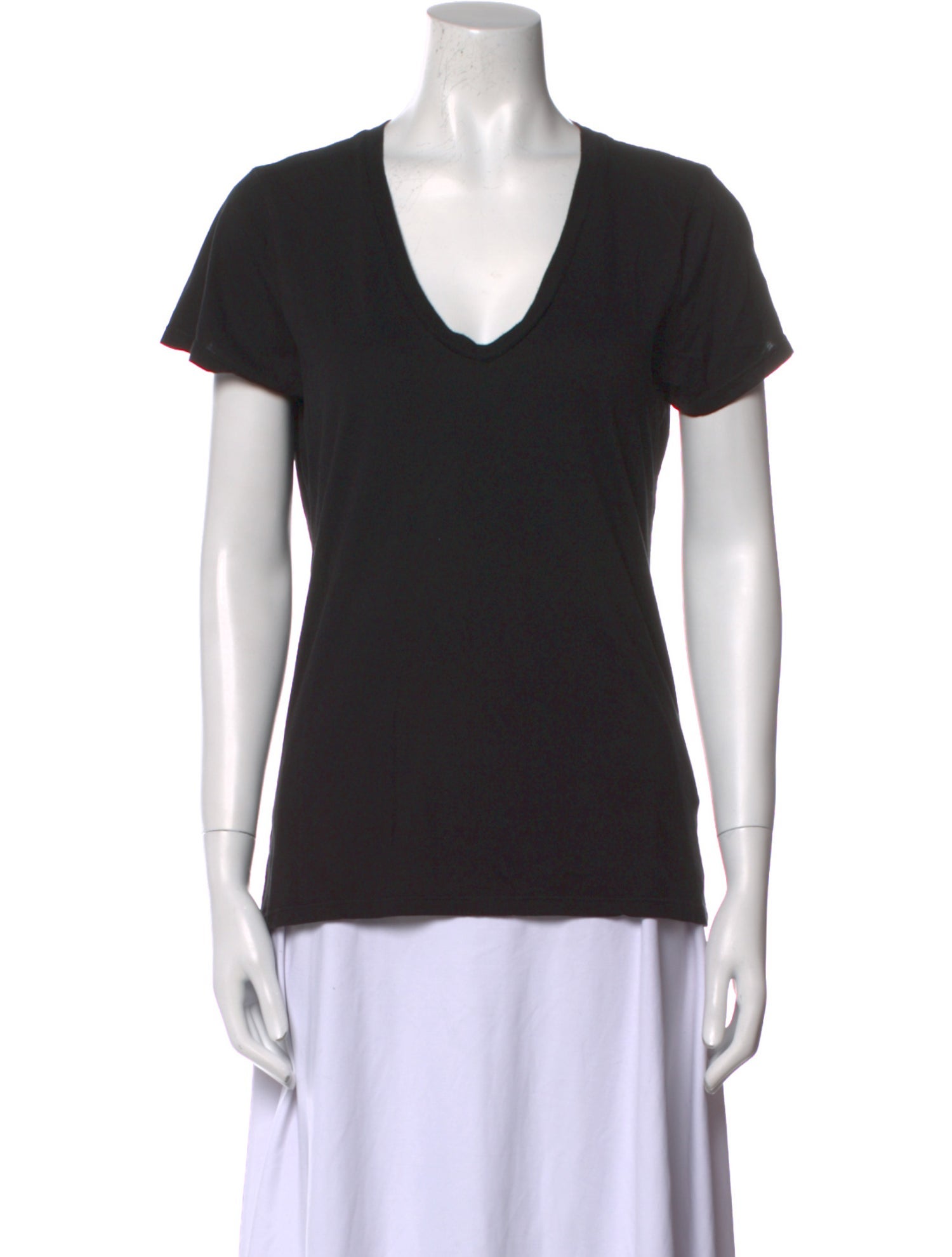 Nili Lotan V-Neck Short Sleeve T-Shirt