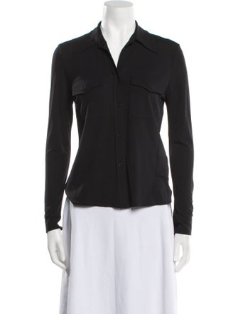 Nili Lotan Long Sleeve Button-Up Top