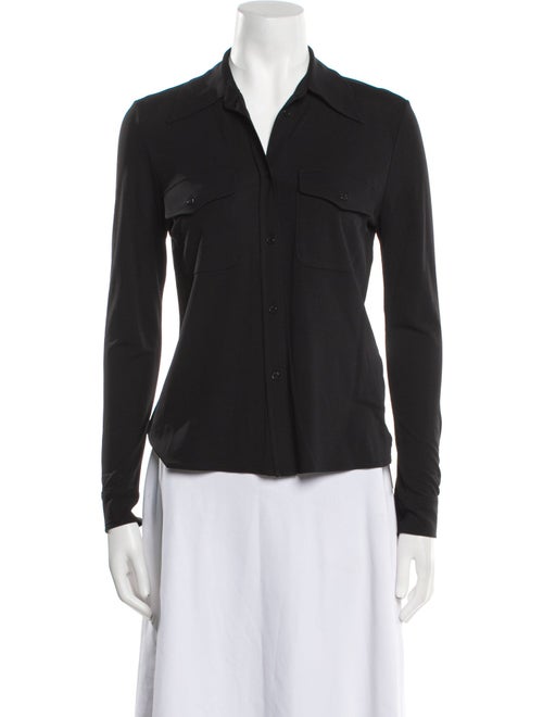 Nili Lotan Long Sleeve Button-Up Top