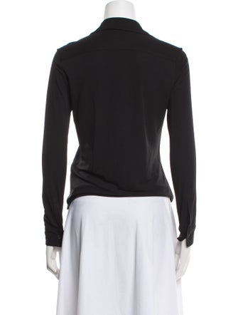 Nili Lotan Long Sleeve Button-Up Top