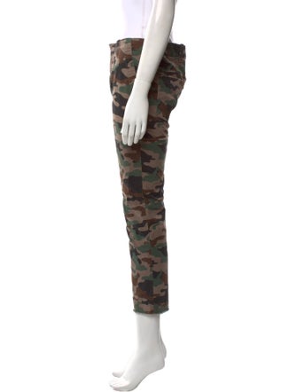 Nili Lotan Camouflage Print Straight Leg Pants