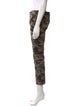 Nili Lotan Camouflage Print Straight Leg Pants