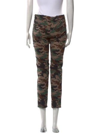 Nili Lotan Camouflage Print Straight Leg Pants
