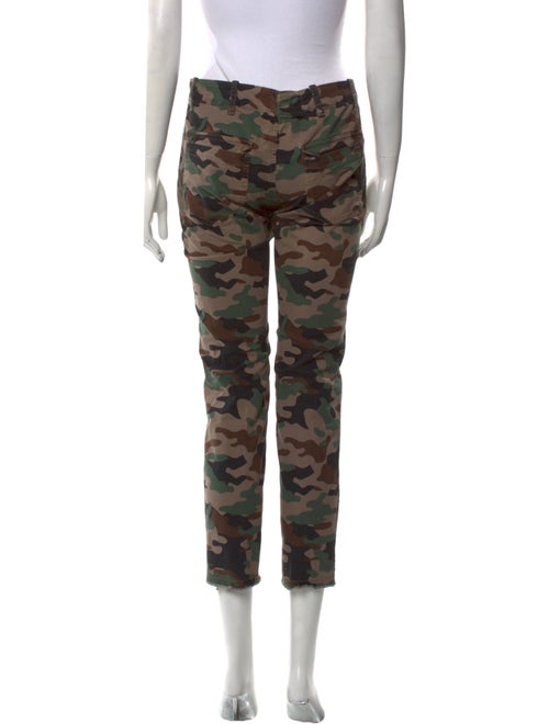 Nili Lotan Camouflage Print Straight Leg Pants