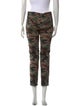 Nili Lotan Camouflage Print Straight Leg Pants