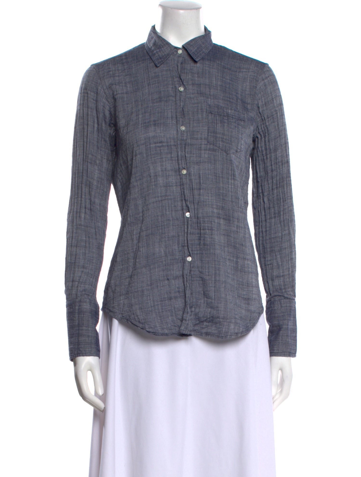 Nili Lotan Long Sleeve Button-Up Top