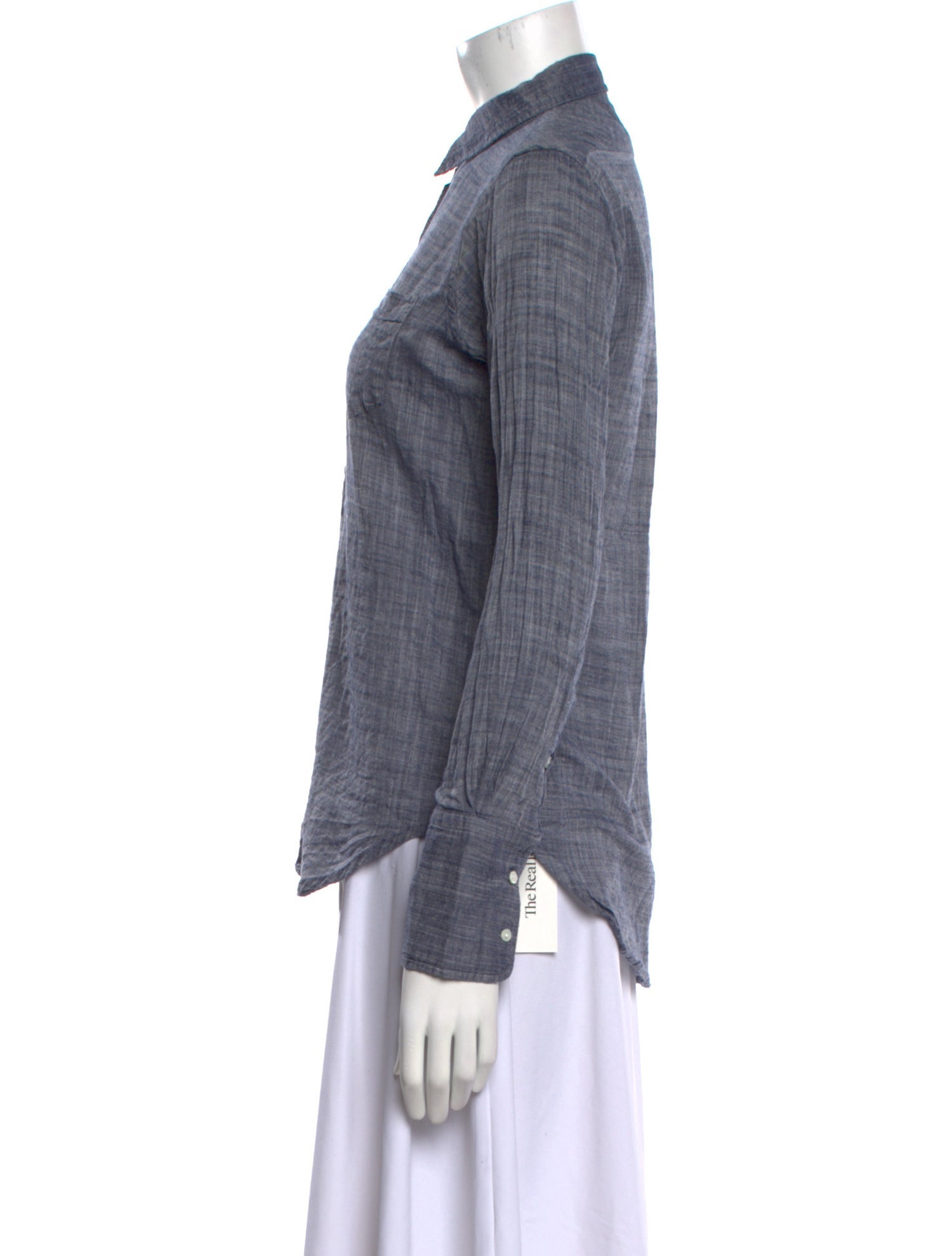 Nili Lotan Long Sleeve Button-Up Top