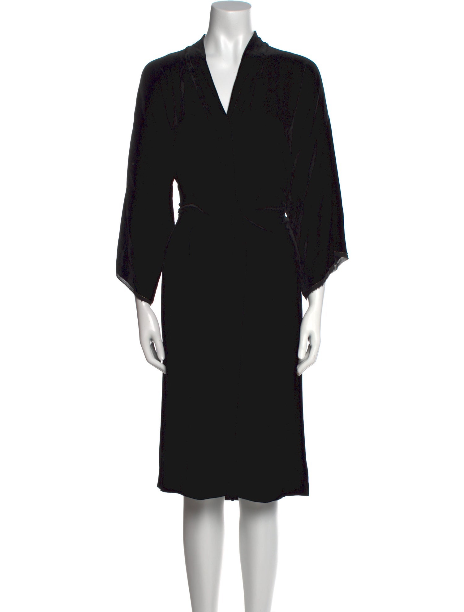 Nili Lotan V-Neck Midi Length Dress