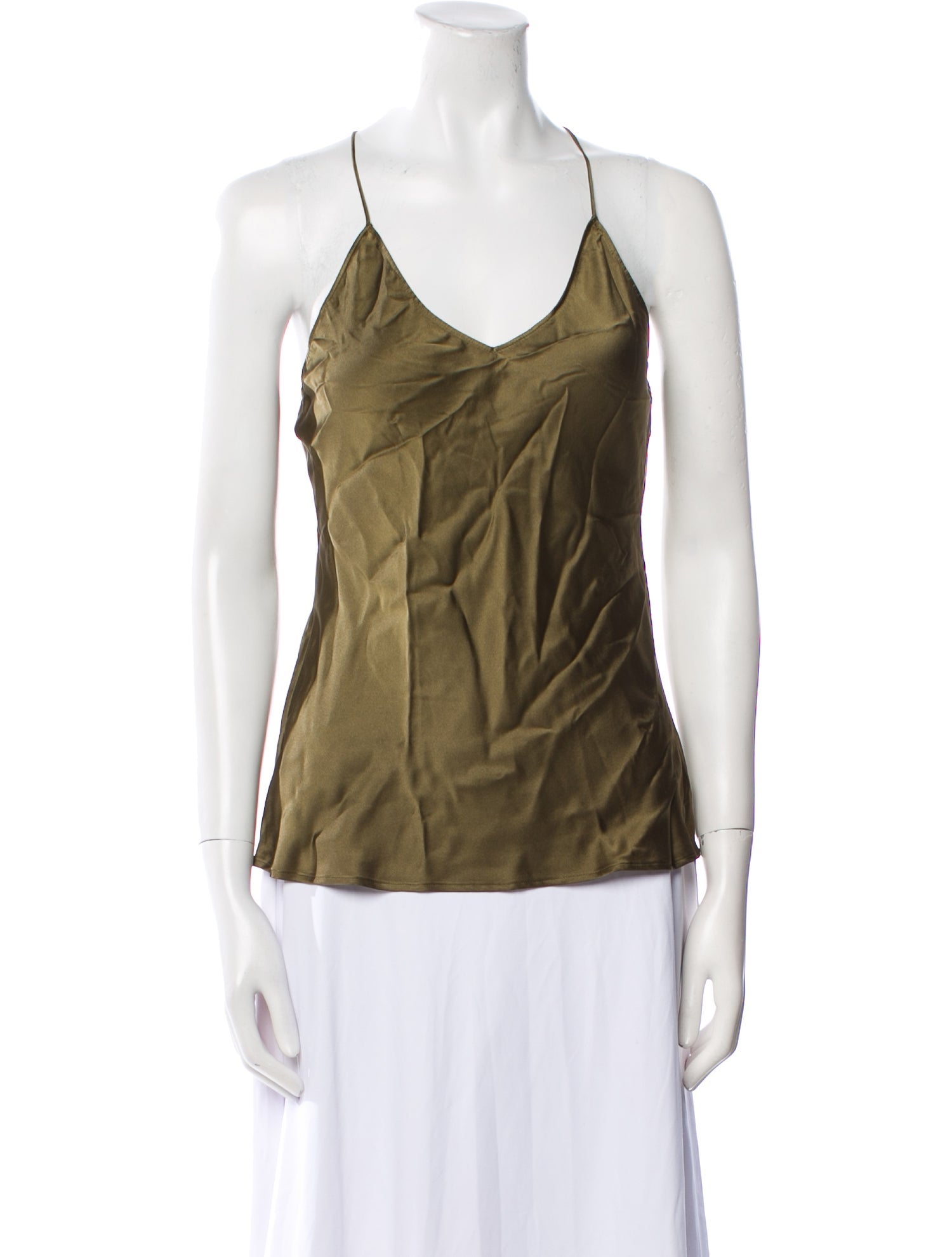 Nili Lotan Silk Scoop Neck Top