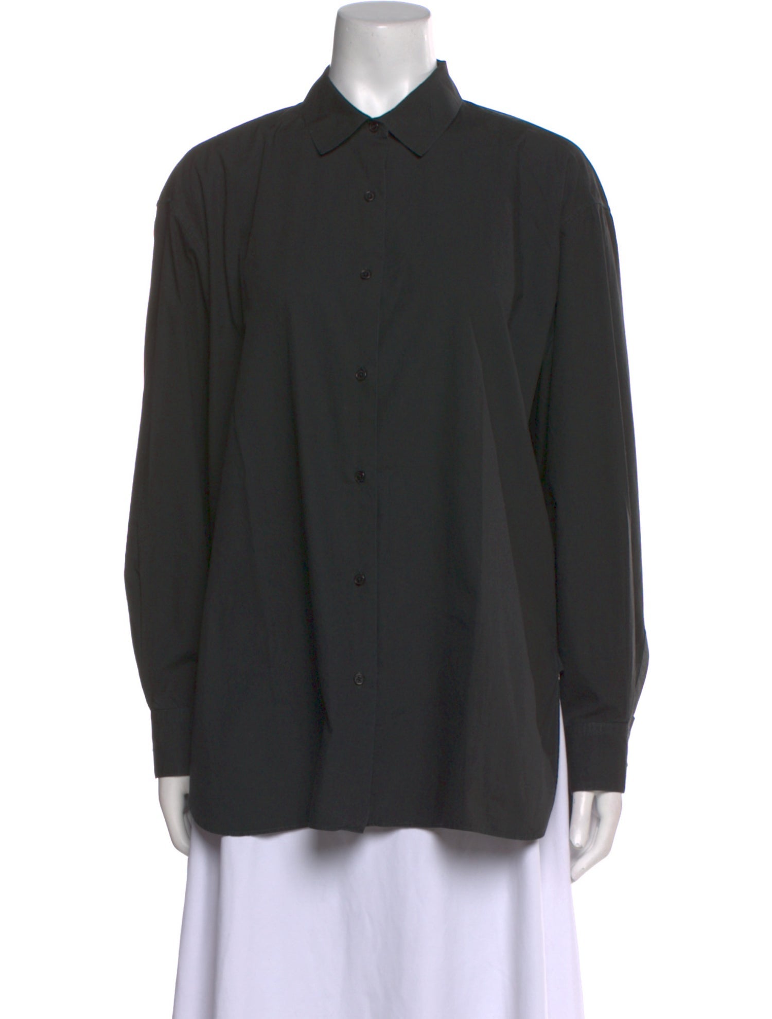 Nili Lotan Long Sleeve Button-Up Top