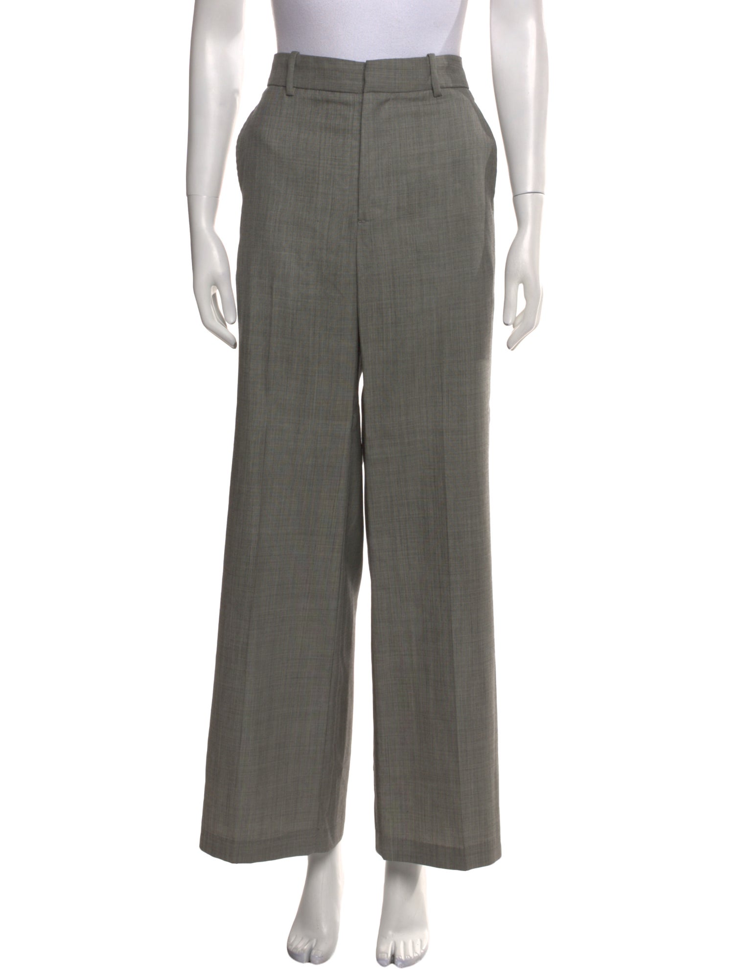 Nili Lotan Virgin Wool Wide Leg Pants
