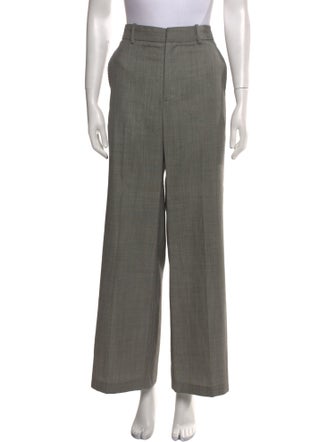 Nili Lotan Virgin Wool Wide Leg Pants