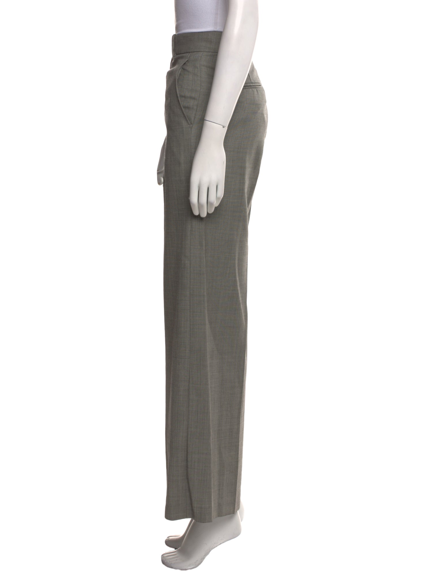 Nili Lotan Virgin Wool Wide Leg Pants