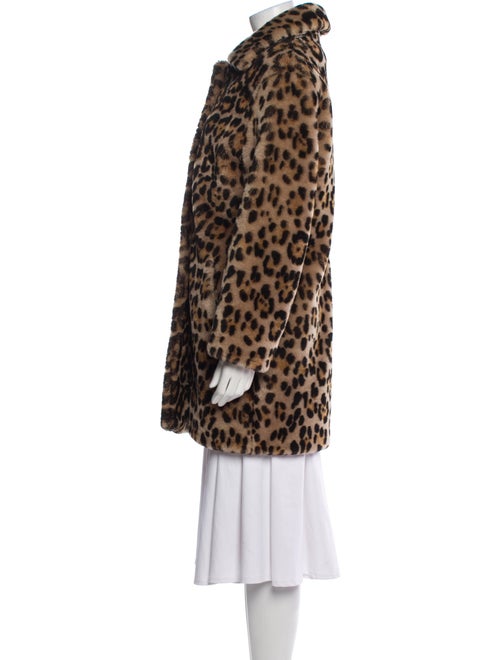 Nili Lotan Silk Animal Print Fur Coat