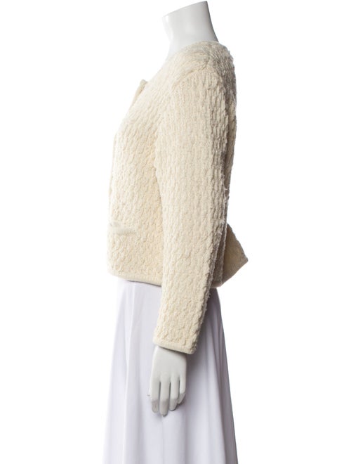 Nili Lotan Wool Tweed Pattern Sweater