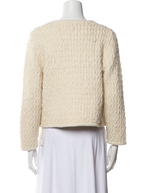 Nili Lotan Wool Tweed Pattern Sweater